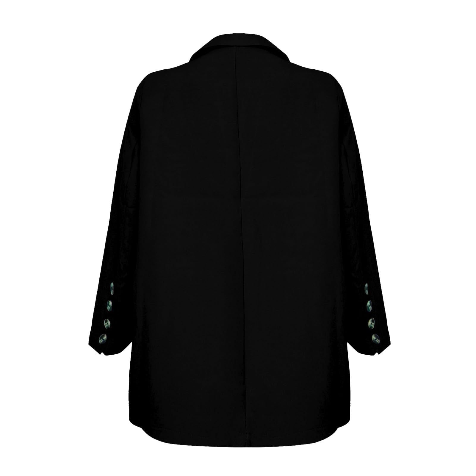 Generico Vestito Donna Elegante Completo da Donna Elegante Curvy Pantaloni e Giacca Tailleur Leggeri Ufficio Suit Classic Tuta Ufficio Business Curvy Tailleur Tinta Unita Autunno Invernale