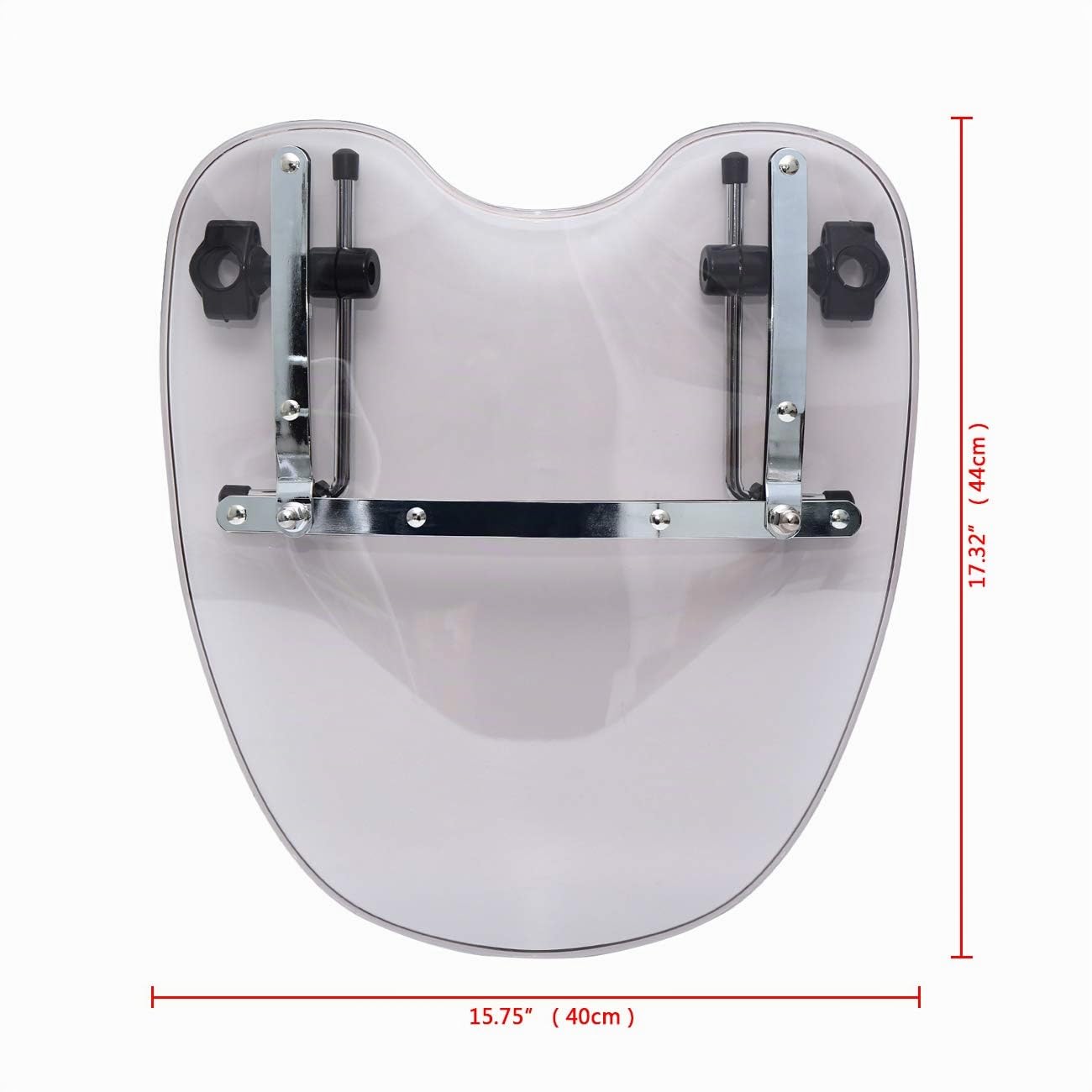 Samger 19 "x 17" Pare Brise avec le matériel pour Harley Honda Suzuki Yamaha Kawasaki Cruiser & Standards 1969-2015