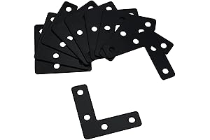 T Tulead 2-Inch L-Shaped Flat Corner Brackets