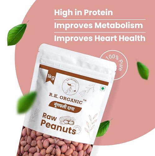 Image of R.K.ORGANIC Premium Raw Jumbo Peanuts, Vacuum Packed Moongfali