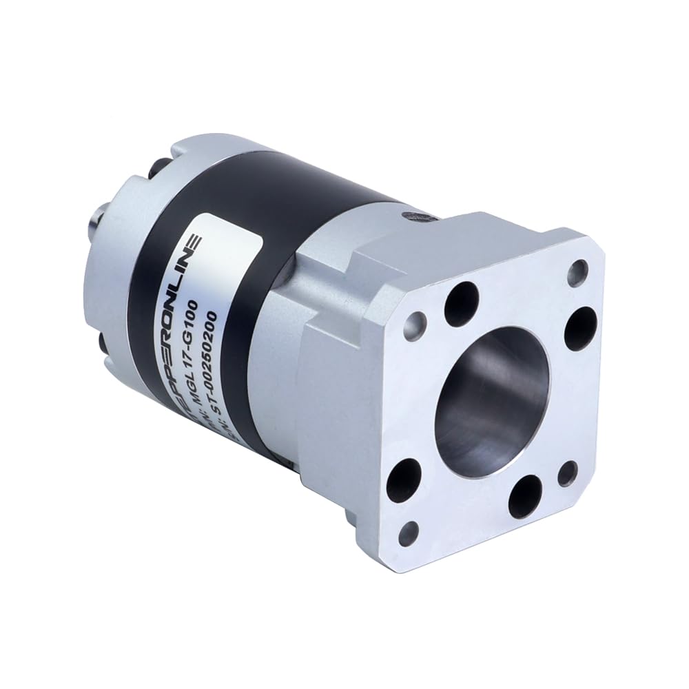 STEPPERONLINE Serie MGL - Relación de engranajes planetarios 100:1 Backlash 45arc-min para motor paso a paso estándar Nema 17 de eje de 5 mm