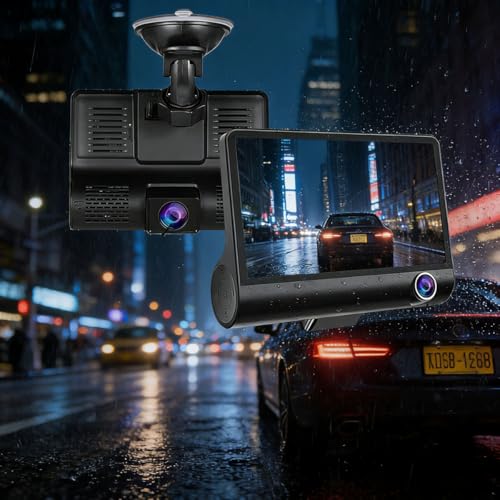 Dash Camera for Cars, Car Camera, Dual Dashcams for Cars with Night Vision, 32GB Card, Loop Recording. - image 2