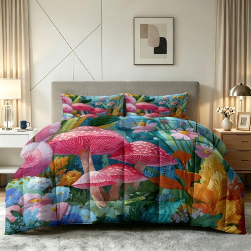 Edredón de verano transpirable de 230x220 cm con dos fundas de almohada verdes 3