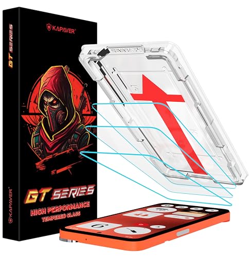 KAPAVER GT Series Clear Tempered Glass Screen Guard Protector for CMF Phone 1 (Clear-3Pack)