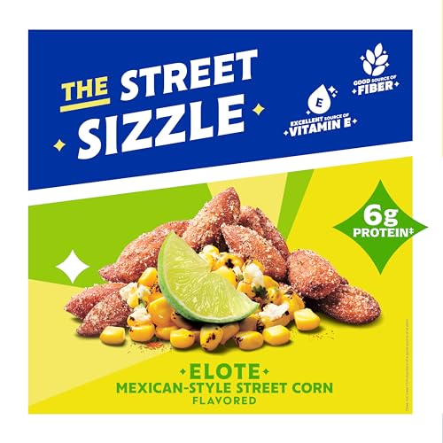 Image of Blue Diamond Almond Elote Style Mexican Street Corn Flavored Snack Nuts, Non-GMO, Kosher, No Gluten Ingredients or Artificial Flavors, Great Size for On-The-Go, Lunch, Kids and Adults, 6 oz. can (Packaging may vary)