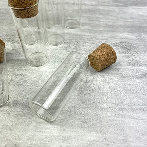 10 Éprouvettes En Verre Avec Bouchon Liège - 12x75mm, Pour Plantes, Décoration, Stockage
