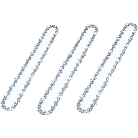Takuoo 6 Inch Mini Chainsaw Chain Replacement, 3Pcs Chain Saw Chains for Cordless Electric Portable Mini Chainsaw, Replacement Chains for Battery Powered Handheld Chainsaw (39 Drive Links) Cover
