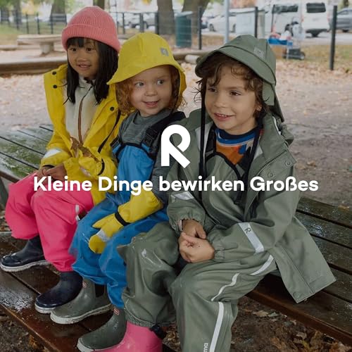 Reima - Rainy Regenhut für Kinder - wasserdichter Kinder Regenhut mit Ohrenschützern, Nackenschutz, verschweißten Nähten, leichtem Polyester, reflektierenden Details, maschinenwaschbar, Yellow, 054