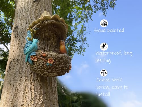 Mangeoire à oiseaux pour poteau contre les prédateurs de jardin