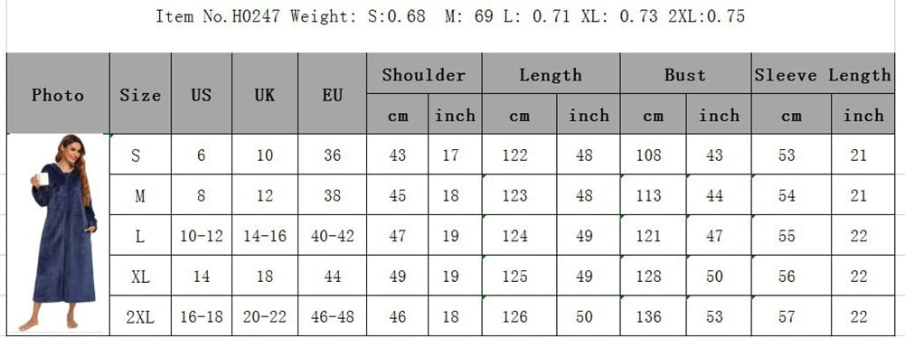 Peignoir en peluche zippé pour femmes - Peignoir doux et chaud - Pyjama décontracté - Vêtements de détente