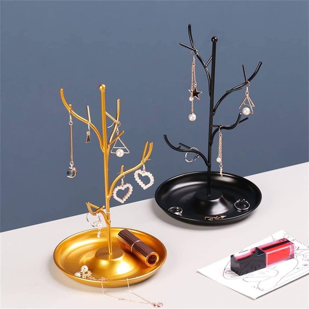 Jewelry Display Stand Rack Tree Stand Iron Necklace Earring Holder Bracelet Fashion Organizer(E)