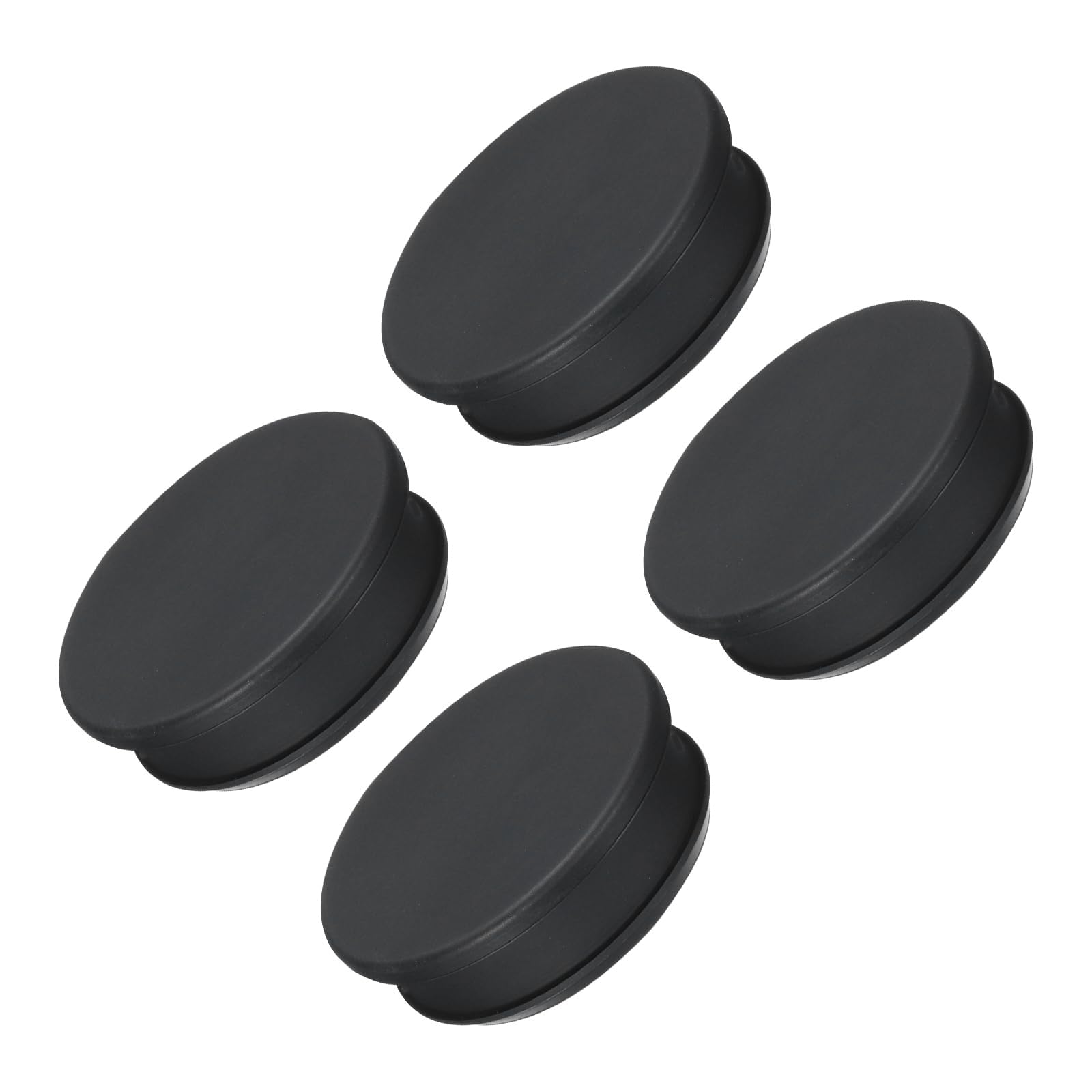 Bouchons d'étanchéité imperméables cuisine salle noir Ø 48.6mm en silicone à encliqueter