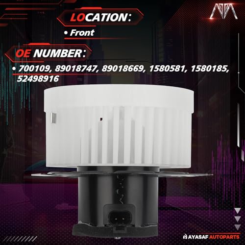 Image of 700109 HVAC Blower Motor Assembly w /Fan Cage fit for Buick 04-07 Rainier, for Chevy Colorado /SSR /Trailblazer, for GMC Canyon /Envoy, for Isuzu Ascender i-280 /290 /350 /370, for Olds for Saab