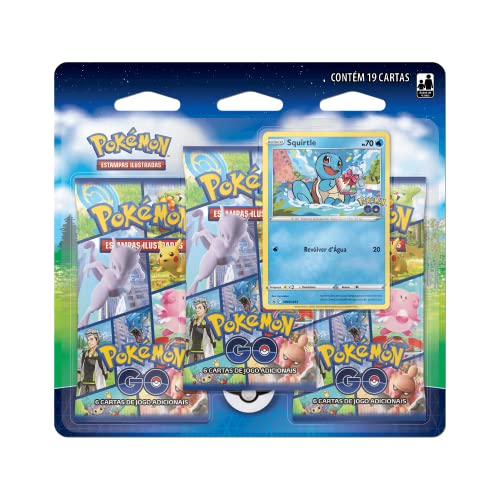 Copag Blister Triplo Pokémon GO Squirtle, Estampado, Normal