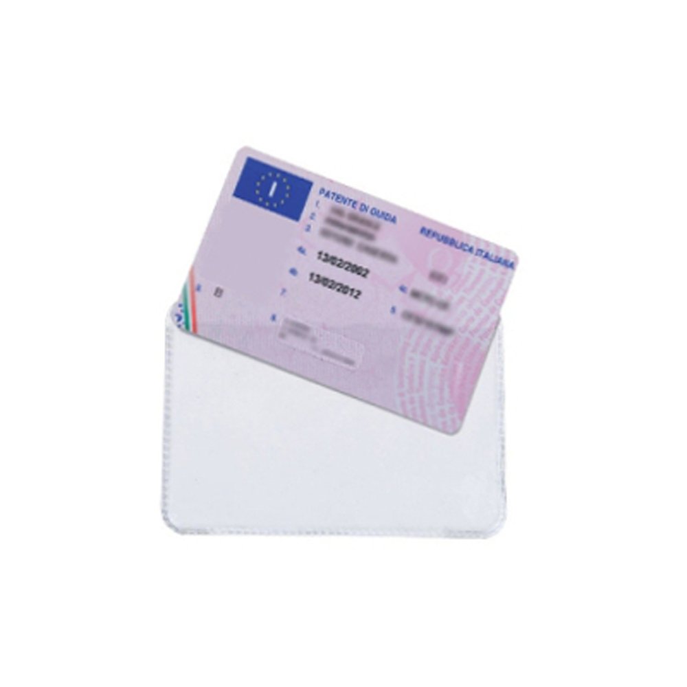 Favorit 100500087 - Porta Cards Con 2 Tasche Sagomate 2 Tasche, 8.5 X 5.4 Cm, Trasparente - Foto 8