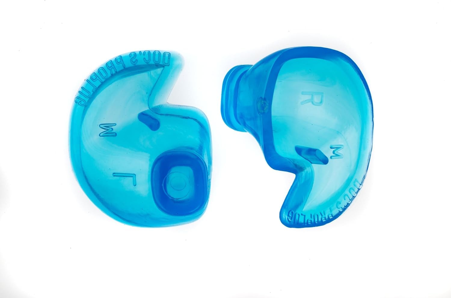 Medical Grade Doc's Pro Ear Plugs - Blue - Non Vented - Size X-Small