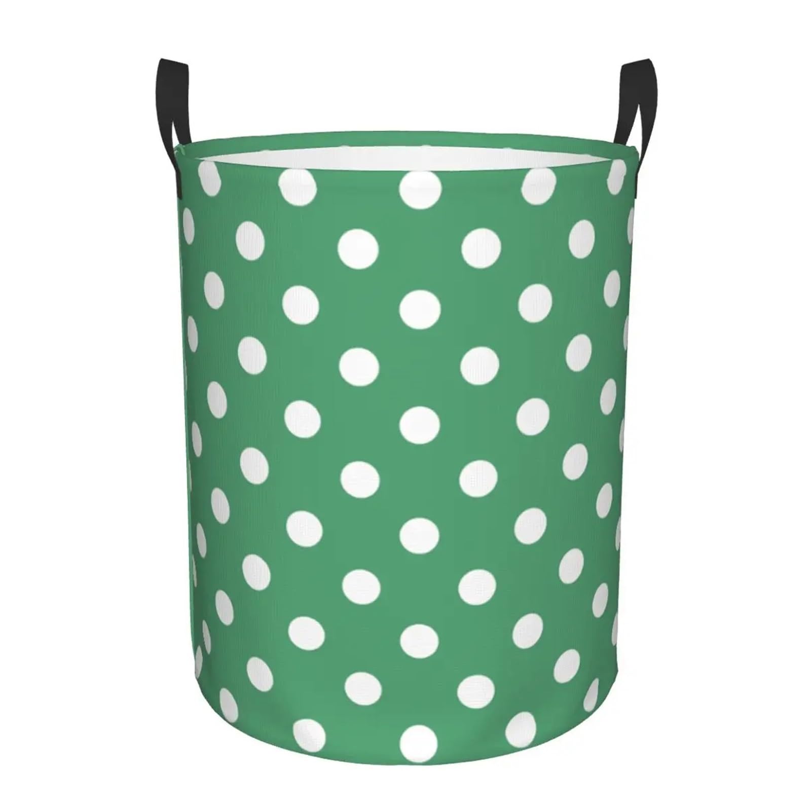 Fabric laundry hamper Polka Dots Pattern Laundry Basket Foldable Clothes Hamper Storage Bin for Family(Color11,42x34 cm)
