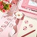 500pcs Strawberry Thank You Labels 6 Designs Sweet Berry Much Stickers Pink Fruit Envelope Seals for Party Dessert Prescent Packing Supplies - Mysuevin (1.5 inch)