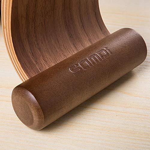 Samdi Wooden Walnut Wood Omega Headphone Gaming Headset Display Stand Holder Hanger #TOP3