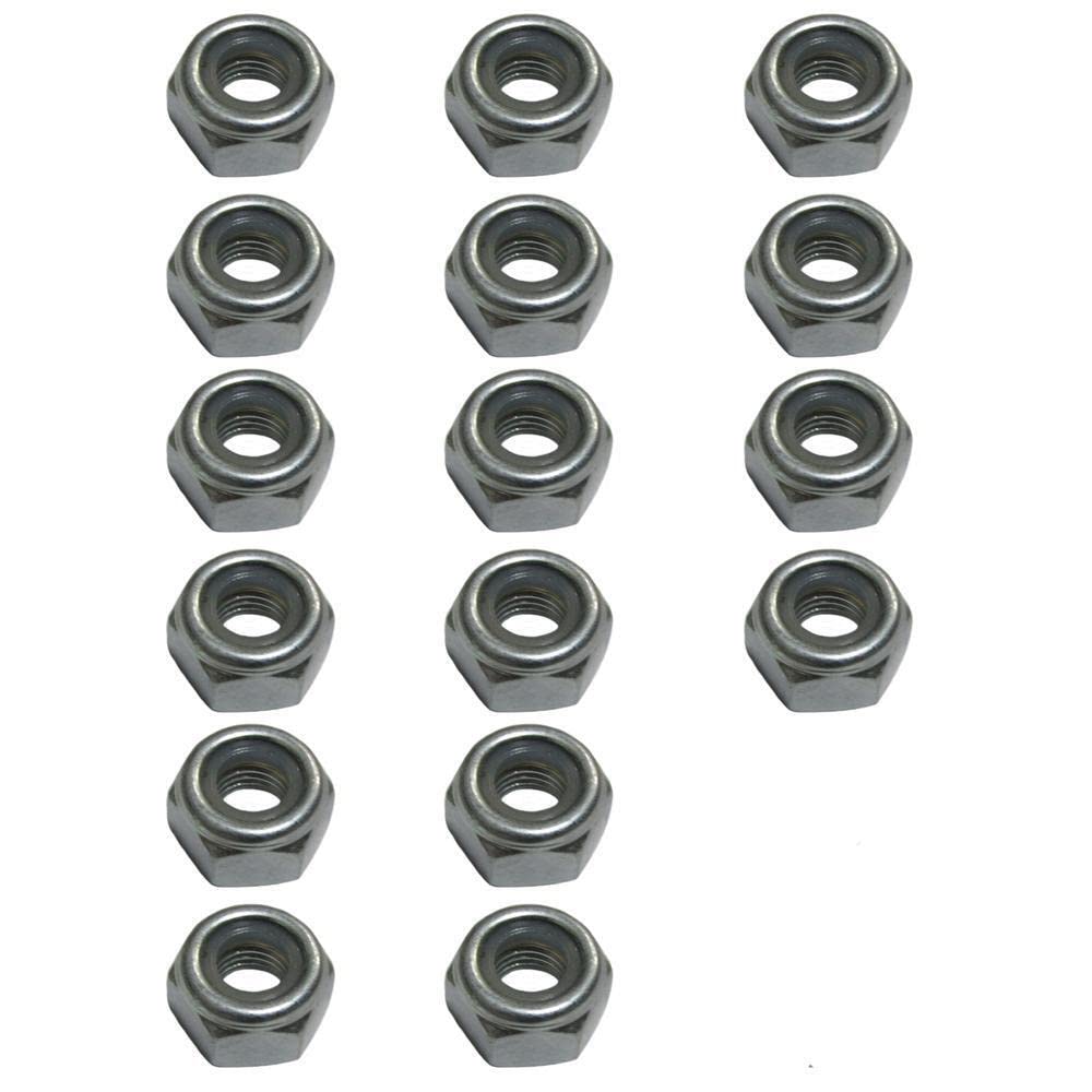 ACTIVLIFE for Set of 16 Lock Nuts fit Several Fits for John Deere Models Interchangeable w/14M7455