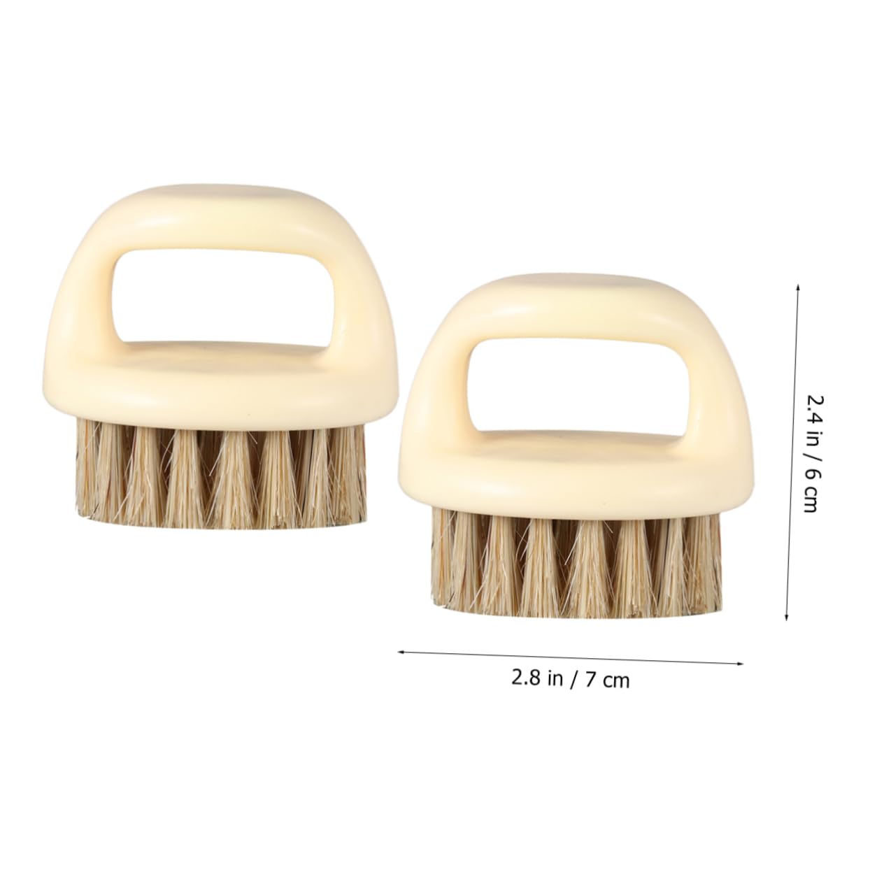 BESTYASH 2pcs Beard Care Accessory Multifunctional Cleaning Brush for Men Lightweight and Durable Hair Brush for Easy Grooming and Maintenance present for Male Friends