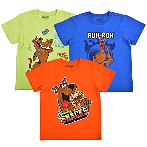 Warner Bros Boy's 3-Piece Scooby Doo Tee Shirt Set, Orange/Green/Blue, Size 3T Warner Bros Boy's 3-Piece Scooby Doo Tee Shirt Set, Orange/Green/Blue, Size 3T