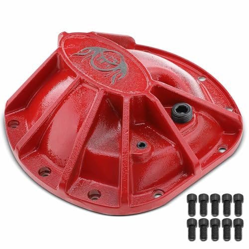 A-Premium Front Differential Cover with Drain Plug & 10 Bolts Compatible with Jeep Wrangler 1997-2017, Wrangler JK 2018, TJ 1997-2006, Fit for DANA 30 Axle