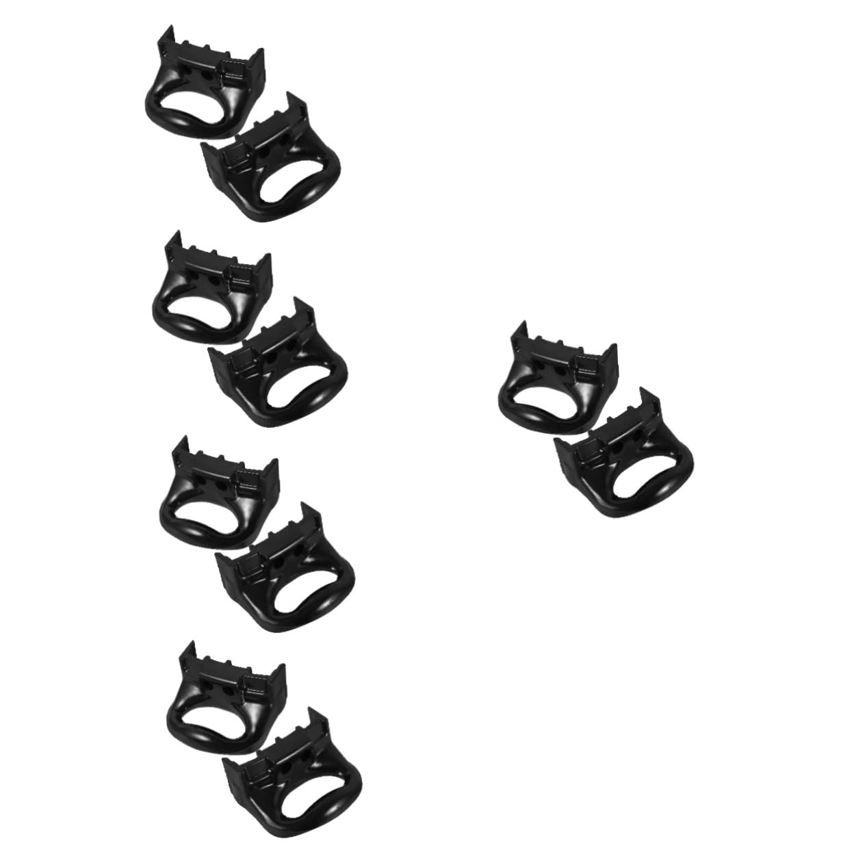 iplusmile 10 STK Schnellkochtopf-Ohren Dampfgriffe Ersatzgriffe für Pfannen Seitenhandgriff für Pfannen Universalgriff für Kochgeschirr Seitengriff für Topf Kesselgriff Plastik Black