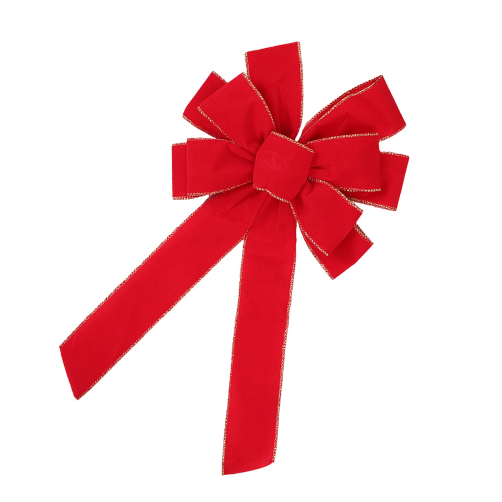 Christmas Bowknot Wreath Ornament Seasonal Elegant Christmas Tree Bowknot Charm for Festival Decoration Party Decors