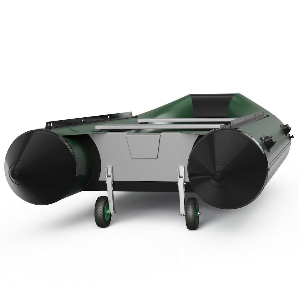 SUPROD Roues de halage Roues de Mise à l'eau pour annexes pour pneumatiques Pliable Utilisation d'une Seule Main Acier Inoxydable A4 HD200