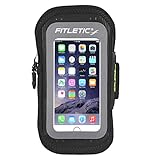 Fitletic(フィトレティック) SUR-03 Surge S/M マラソン ジョギング 釣り スキー ボード 携帯ポーチ 防水アームバンド (ブラック)