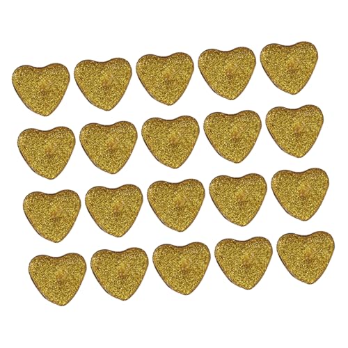 HOOTNEE 30pcs Heart Shape Tealight Candles Smokeless Candles for Romantic Occasions Glitter Design for Weddings Proposals and Home Decor
