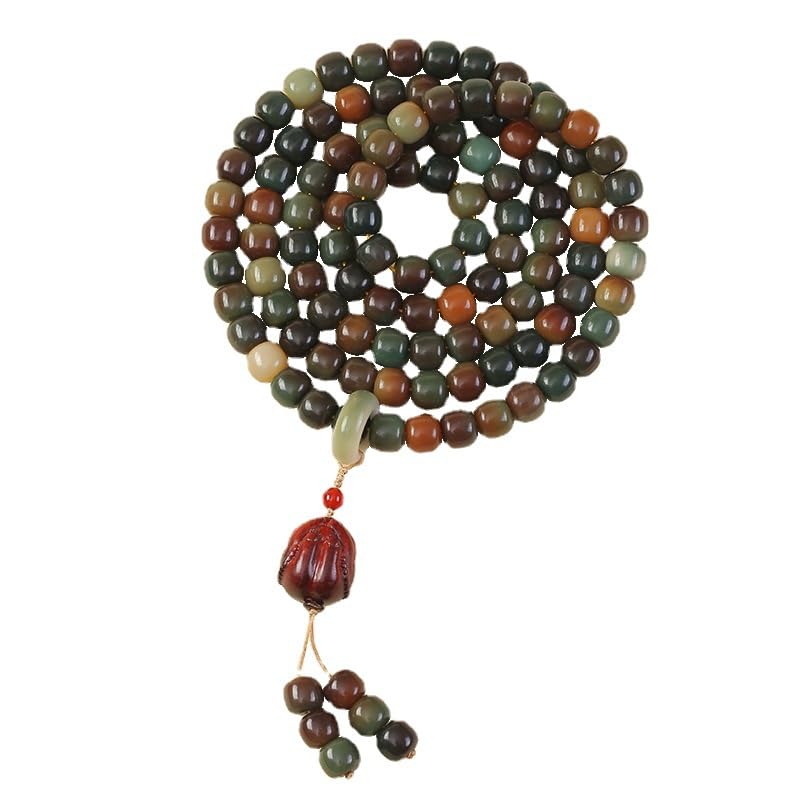 Mala en racine de bodhi 108 perles BrAgue authentique et artisanal
