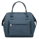 【Bolso multifuncional】 Las correas de hombro ajustables y varios colores le dan a este bolso de picnic más elementos de moda. Se puede usar como una bolsa de bento normal; Cuando lleva más artículos, se puede usar como una bandolera estirando la correa para el hombro; Cuando vaya de compras, también puede acortar la correa para el hombro y se convierte en una bolsa de compras, una bolsa de bebé. Puede acompa?arte a todo tipo de lugares.