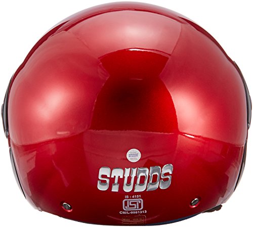 Image of STUDDS CUB Open Face Helmet (Cherry Red, x-large)