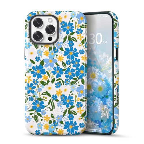 Turenature Compatible with iPhone 15 PRO MAX Case Cute Floral Print-Style-4 - image 1