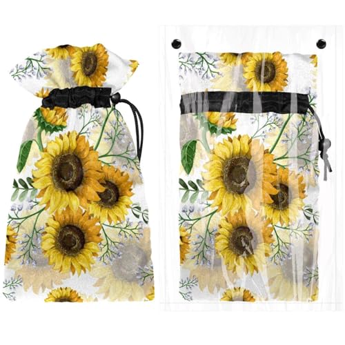 2 calzini per copertura del rubinetto da esterno per protezione invernale dal gelo riutilizzabili impermeabili e resistenti alla neve 27.9 cm di altezza x 17 cm di larghezza girasoli