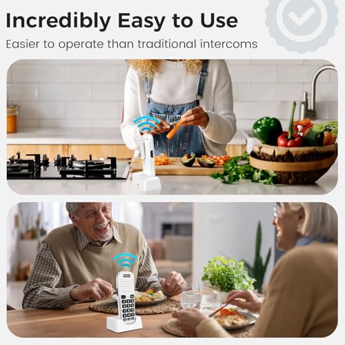 image for Chtoocy Intercoms Wireless for Home, 1 Mile Long Range for House Busin