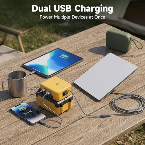 Image of Starlink Mini Battery Adapter Compatible with DeWalt 18V-20V Max Battery to DC Plug Starlink Mini Power Supply, with Independent Button and Low Voltage Protection for Starlink mini Batteries