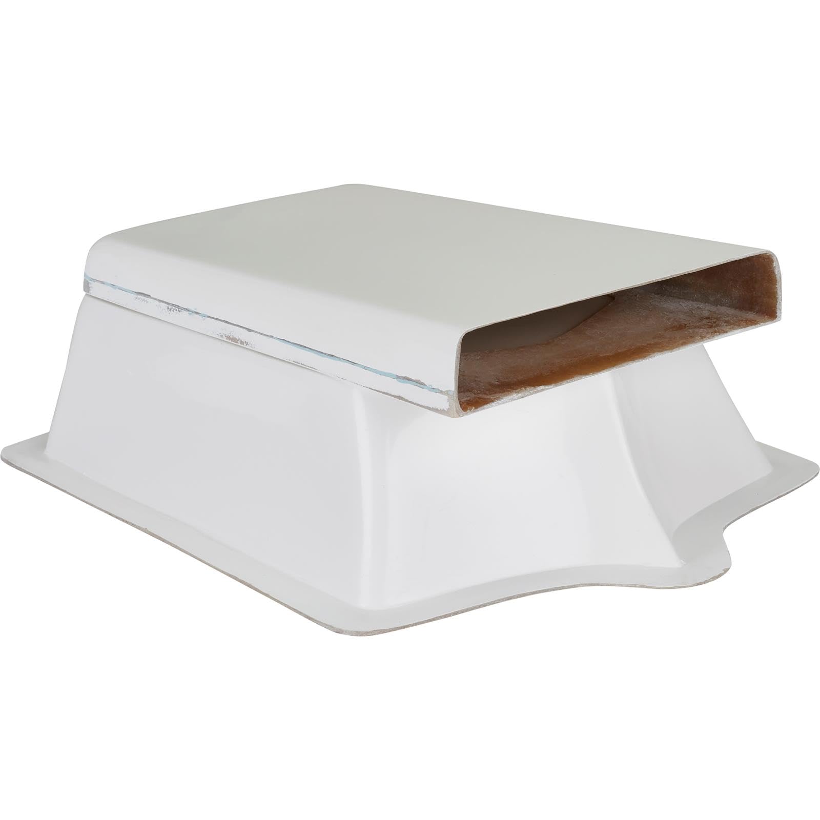 Snorkel Drag Car Fiberglass Hood Air Scoop, 2-Piece, 21 x 17 x 8