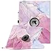 Produktbild Fintie Hülle für iPad Pro 12.9 (2. Generation 2017/1. Generation 2015), 360 Grad verstellbare Schutzhülle Stand Cover Tasche mit Auto Schlaf/Wach Funktion, Marmormuster