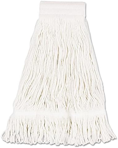 Boardwalk 524C Mop Head Pro Loop Web/Tailband Premium Saddleback Head Ctn 24-Oz. Wh 12/Ct