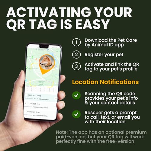 BRONZEDOG Hundehalsband aus gerolltem Leder mit QR-ID-Tag, verstellbar, weiche runde Halsbänder für kleine, mittelgroße und große Hunde, Welpen, Katzen (Rosa, 18-25 cm)