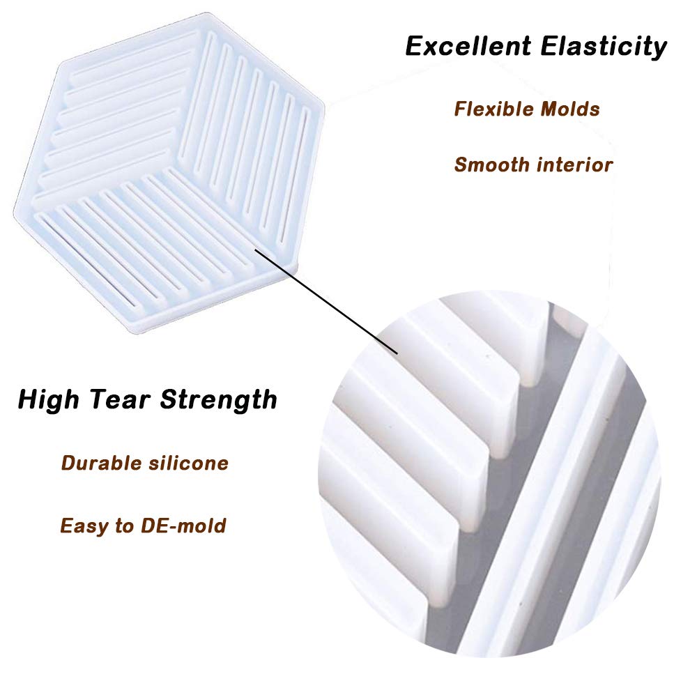 TEHAUX Moule à échantillon Hexagonal Professionnel Non
