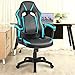 Produktbild Merax Gaming Stuhl Bürostuhl Schreibtischstuhl Drehstuhl Ergonomisches Chefsessel (Blau)