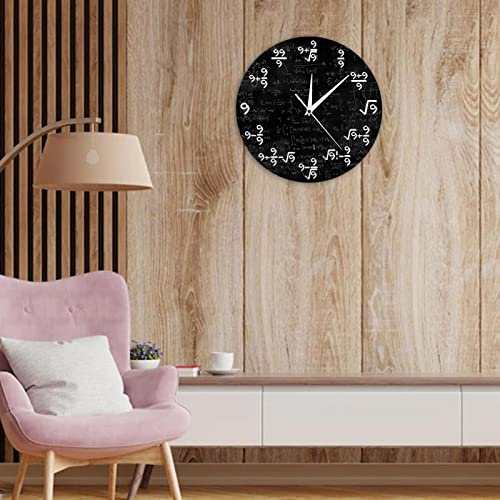 Horloge Murale Équations Mathématiques Cadran Unique Finition Soignée - 6