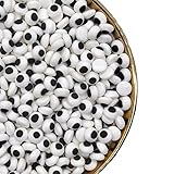 crystalyhj Edible Candy Eyes sprinkles Toppers 4.7oz for Cakes, Cupcakes, Cookies, Ice cream, Drinks, Cocktails, Milk shakes Decortions (small-white)