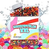 wasserperlen amazon ⭐️ Im Set: 20.000 bunte wasserperlen, die nach dem Einweichen hauptsächlich 1,5cm. manchmal sogar 2 cm erreichen - leicht größer als die meisten auf dem Markt. Perfekt für Vasen oder Blumenflaschen. Die fertigen Wasserperlen beeindrucken!
