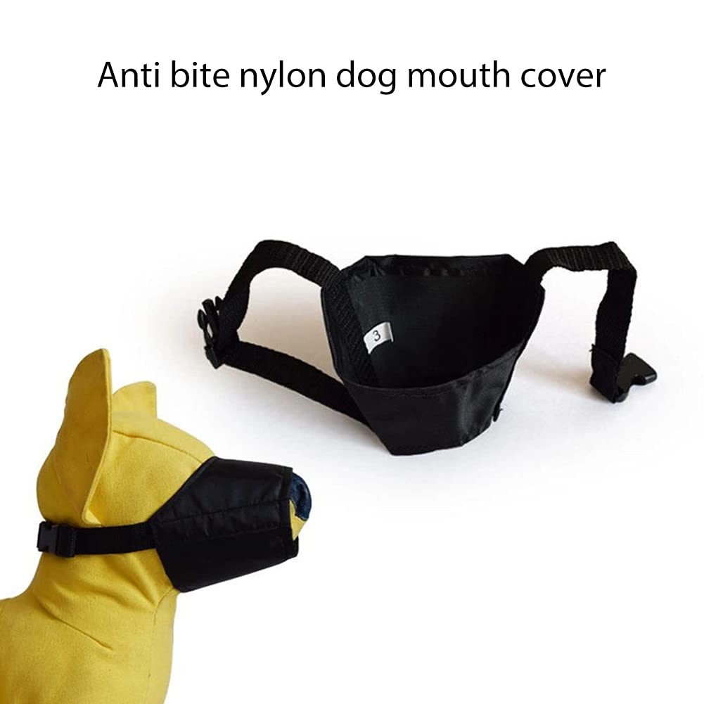 Muselière Pour Chien En Tissu Respirant Ajustable - Anti-morsures Et Anti-aboiements - Pour Chiens De 14-20 Kg, Circonférence Museau 15.5-21.5 Cm
