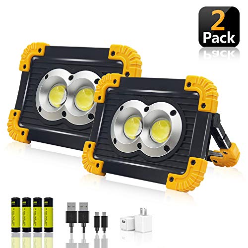 LED Portable Work Lights,SONEE Super Bright Rechargeable COB Flood Lights Waterproof Work Light